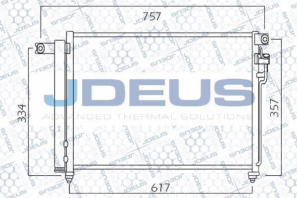 JDEUS Конденсатор, кондиционер 765M24