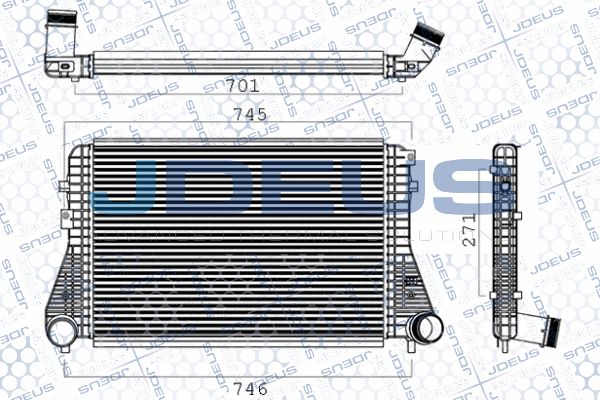 JDEUS Kompressoriõhu radiaator 801M03A