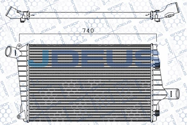 JDEUS Kompressoriõhu radiaator 801M17A