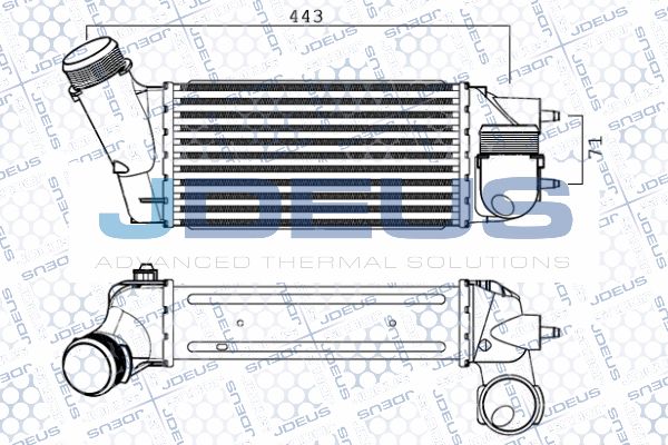 JDEUS Kompressoriõhu radiaator 807M38A