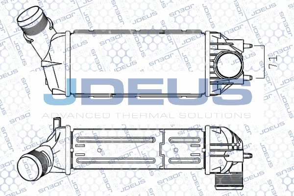 JDEUS Kompressoriõhu radiaator 821M09A