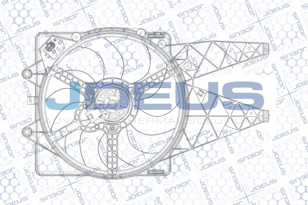 JDEUS Вентилятор, охлаждение двигателя EV882615