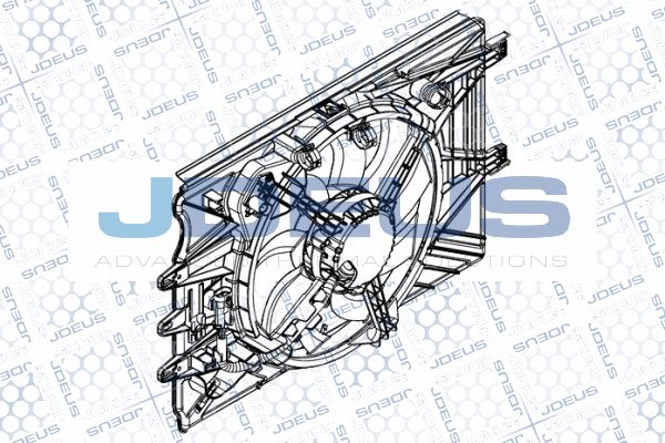 JDEUS Вентилятор, охлаждение двигателя EV8A9410