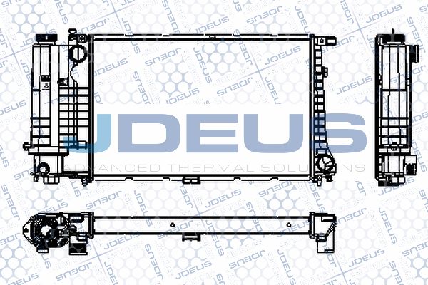 JDEUS Radiaator,mootorijahutus RA0050600