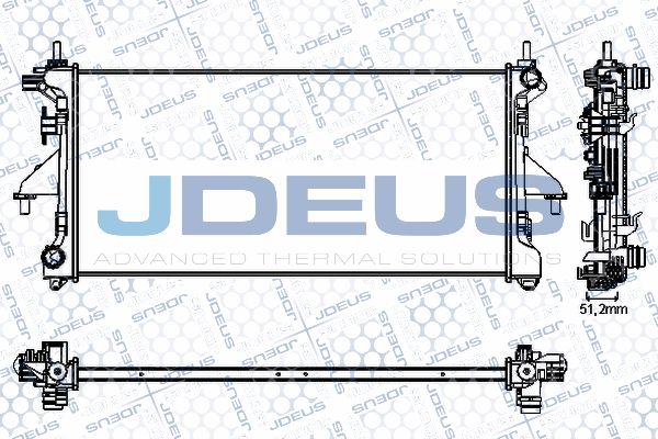 JDEUS Radiaator,mootorijahutus RA0070220