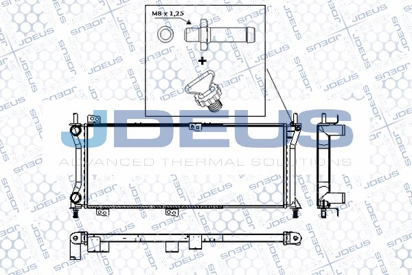 JDEUS Radiaator,mootorijahutus RA0110880