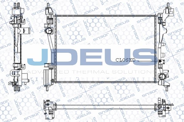 JDEUS Radiaator,mootorijahutus RA0111190