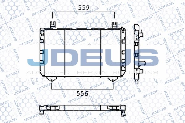 JDEUS Radiaator,mootorijahutus RA0120201