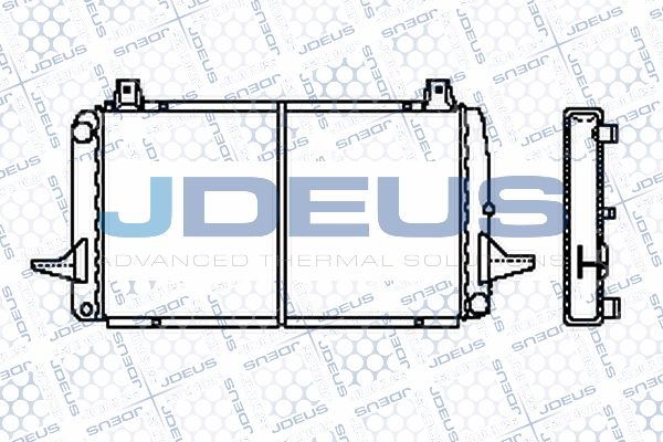 JDEUS Радиатор, охлаждение двигателя RA0120430