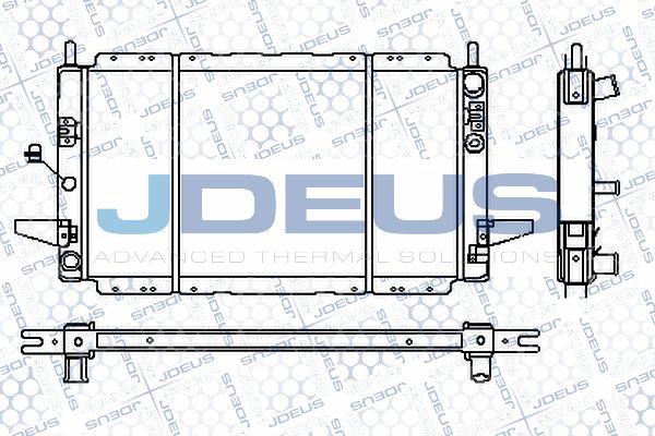 JDEUS Радиатор, охлаждение двигателя RA0120600