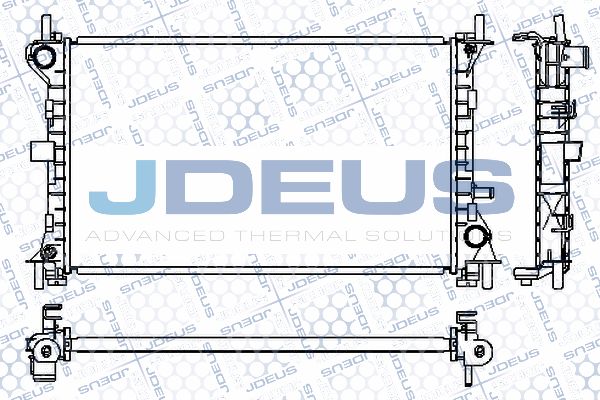 JDEUS Radiaator,mootorijahutus RA0121050