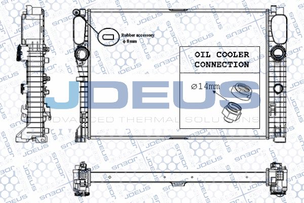 JDEUS Radiaator,mootorijahutus RA0170970