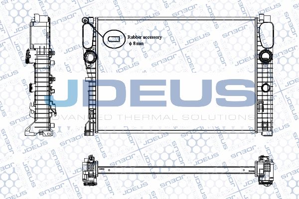 JDEUS Радиатор, охлаждение двигателя RA0170980