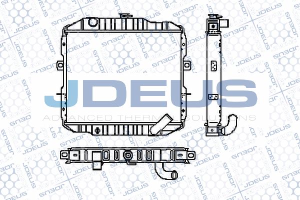 JDEUS Радиатор, охлаждение двигателя RA0180051