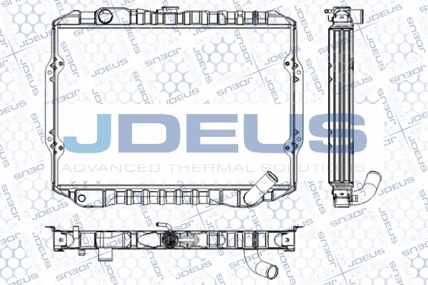 JDEUS Радиатор, охлаждение двигателя RA0180060