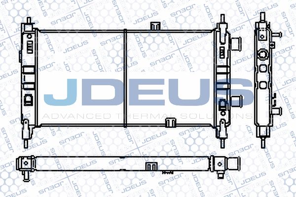 JDEUS Радиатор, охлаждение двигателя RA0200390