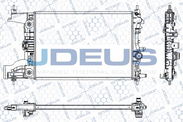 JDEUS Radiaator,mootorijahutus RA0201060