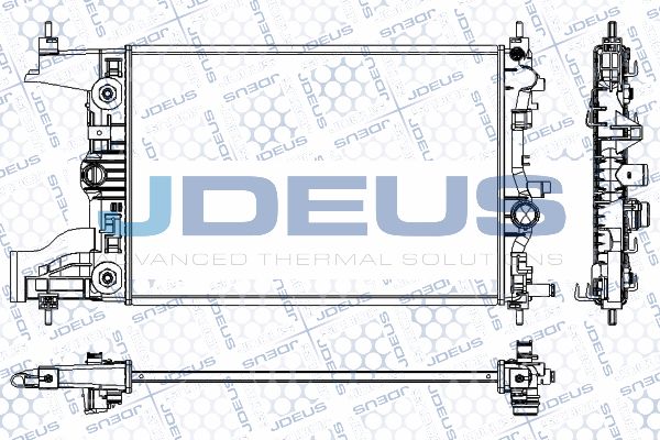 JDEUS Radiaator,mootorijahutus RA0201080