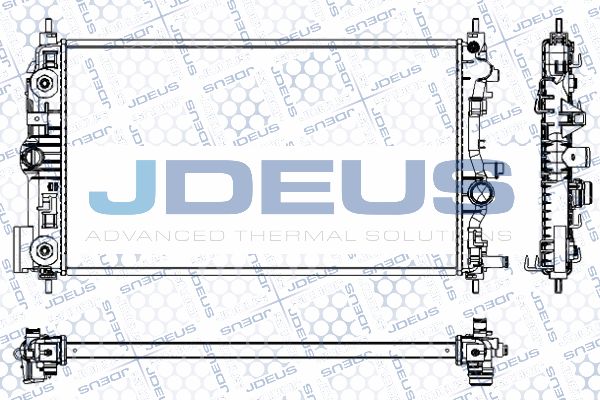 JDEUS Radiaator,mootorijahutus RA0201110