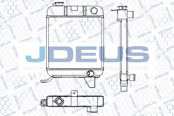 JDEUS Radiaator,mootorijahutus RA0210160