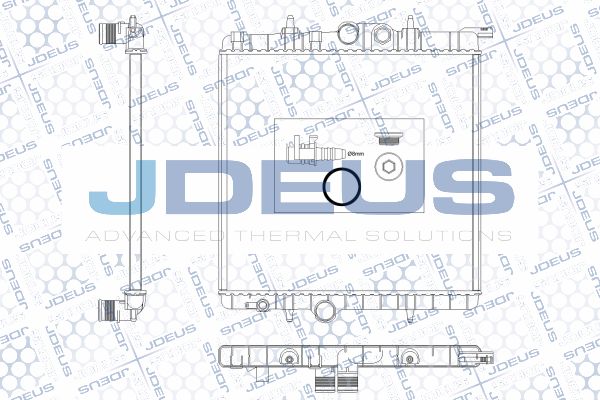 JDEUS Radiaator,mootorijahutus RA0210300