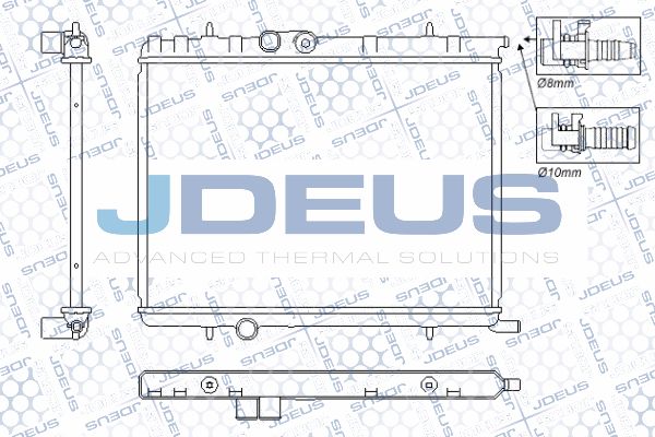 JDEUS Radiaator,mootorijahutus RA0210341