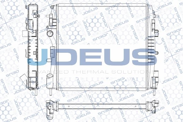 JDEUS Радиатор, охлаждение двигателя RA0230880