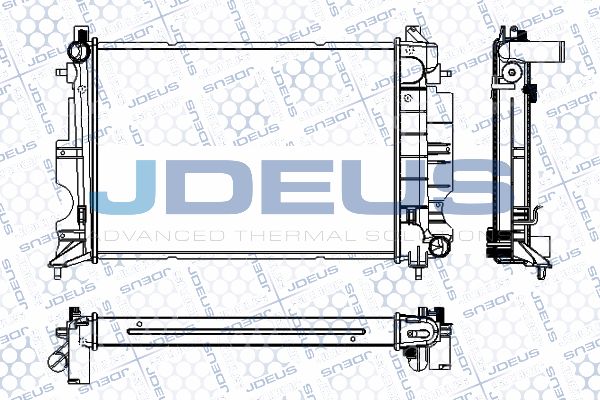 JDEUS Радиатор, охлаждение двигателя RA0240170