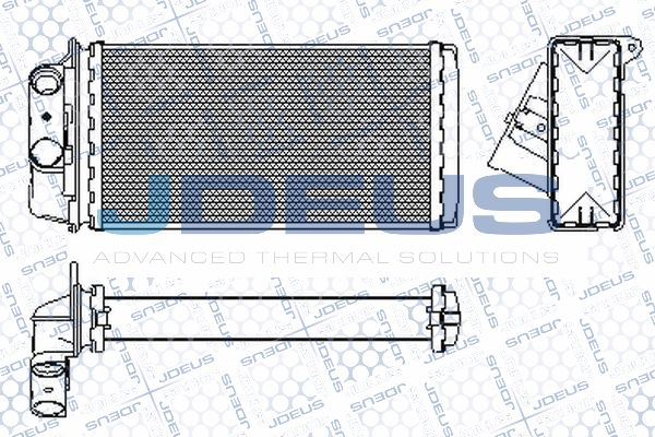 JDEUS Теплообменник, отопление салона RA2110890