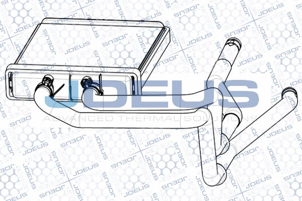 JDEUS Теплообменник, отопление салона RA2140070