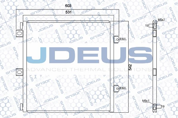 JDEUS Конденсатор, кондиционер RA7230930