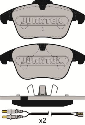 JURATEK Комплект тормозных колодок, дисковый тормоз JCP093