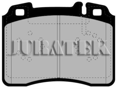 JURATEK Комплект тормозных колодок, дисковый тормоз JCP1037