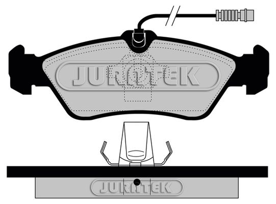 JURATEK Комплект тормозных колодок, дисковый тормоз JCP1045
