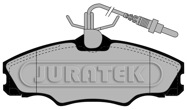 JURATEK Комплект тормозных колодок, дисковый тормоз JCP1062