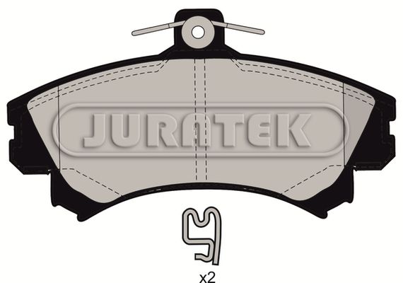 JURATEK Комплект тормозных колодок, дисковый тормоз JCP1093