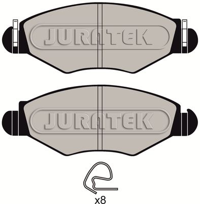 JURATEK Piduriklotsi komplekt,ketaspidur JCP1378