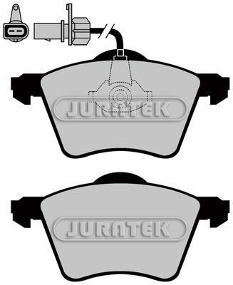JURATEK Комплект тормозных колодок, дисковый тормоз JCP1484