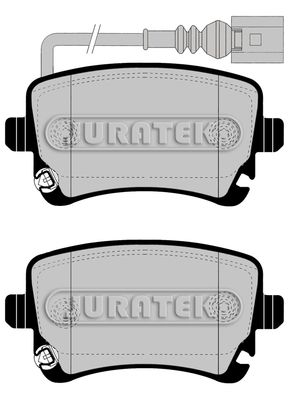 JURATEK Комплект тормозных колодок, дисковый тормоз JCP1644