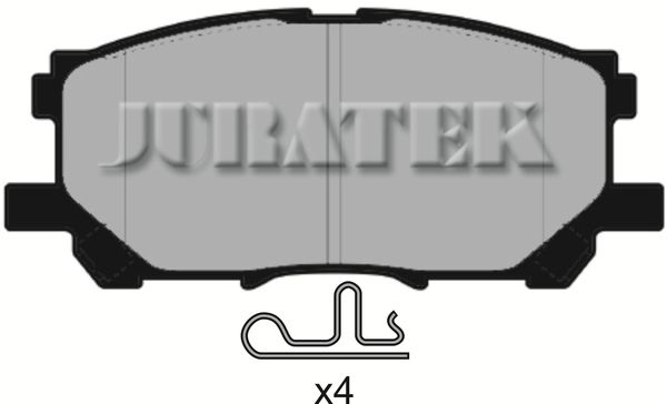 JURATEK Комплект тормозных колодок, дисковый тормоз JCP1715