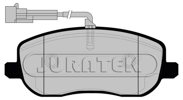 JURATEK Комплект тормозных колодок, дисковый тормоз JCP1787