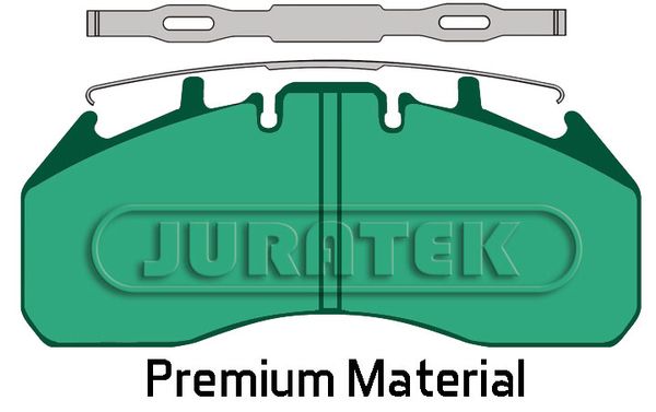 JURATEK Piduriklotsi komplekt,ketaspidur JCP2006