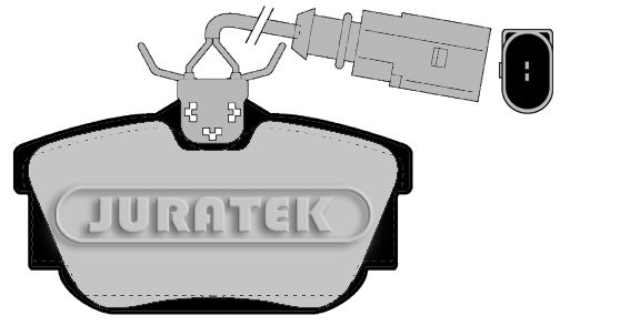JURATEK Комплект тормозных колодок, дисковый тормоз JCP201