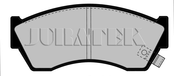 JURATEK Комплект тормозных колодок, дисковый тормоз JCP588