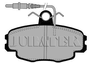 JURATEK Комплект тормозных колодок, дисковый тормоз JCP720