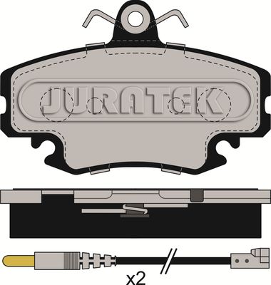 JURATEK Комплект тормозных колодок, дисковый тормоз JCP845