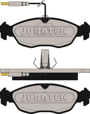 JURATEK Комплект тормозных колодок, дисковый тормоз JCP876