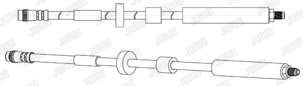 JURID Тормозной шланг 173110J