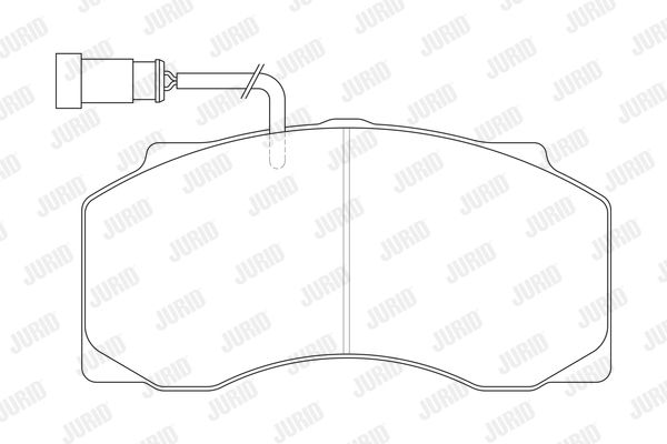 JURID Комплект тормозных колодок, дисковый тормоз 2907705390
