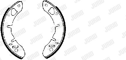 JURID Комплект тормозных колодок 361038J